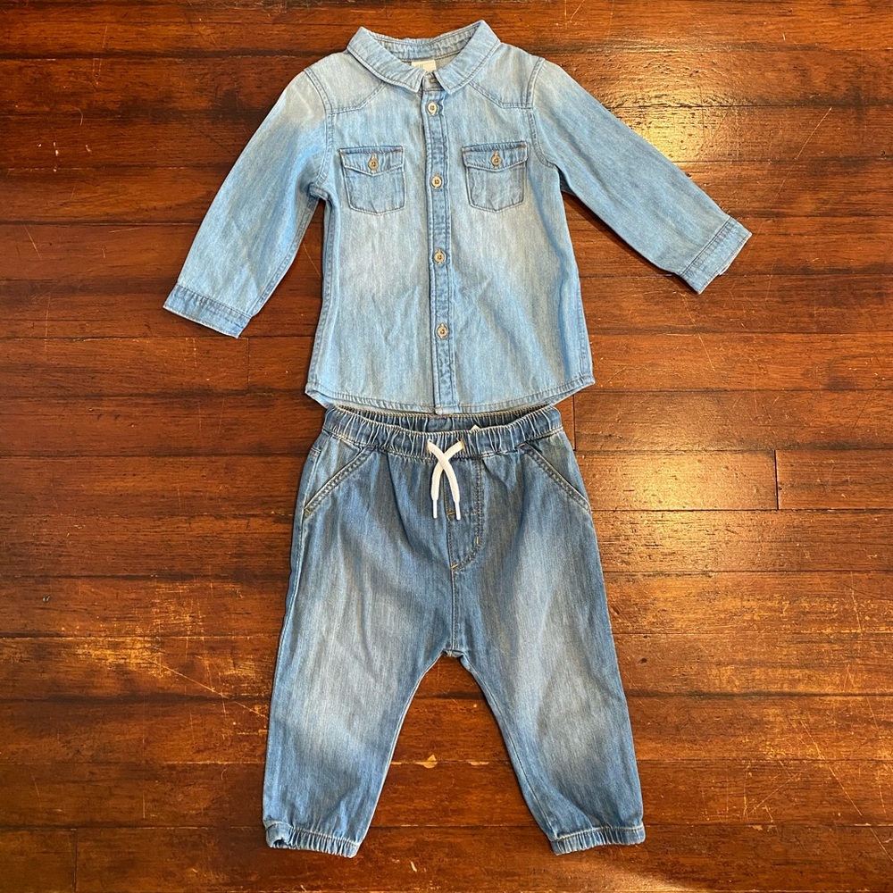 H&M Baby Jeans Outfit Shirts and pants